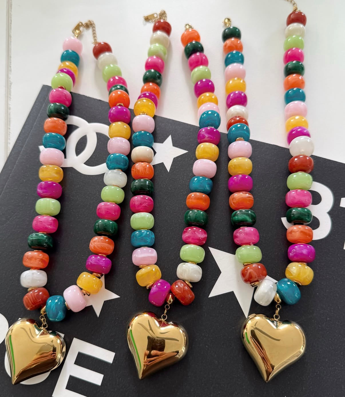 Multi sugar bead necklace