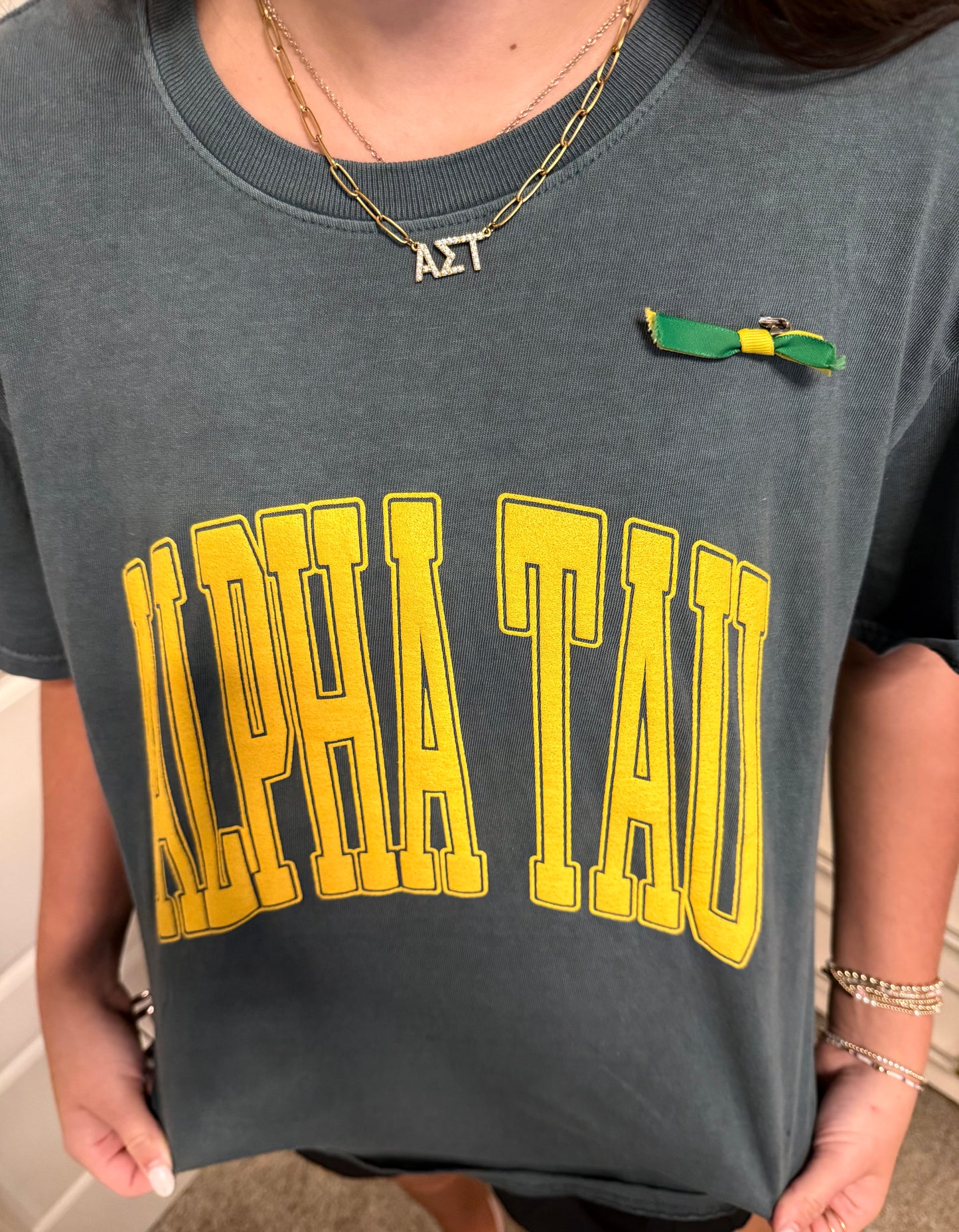 Sorority Varsity Arch Puff Tee
