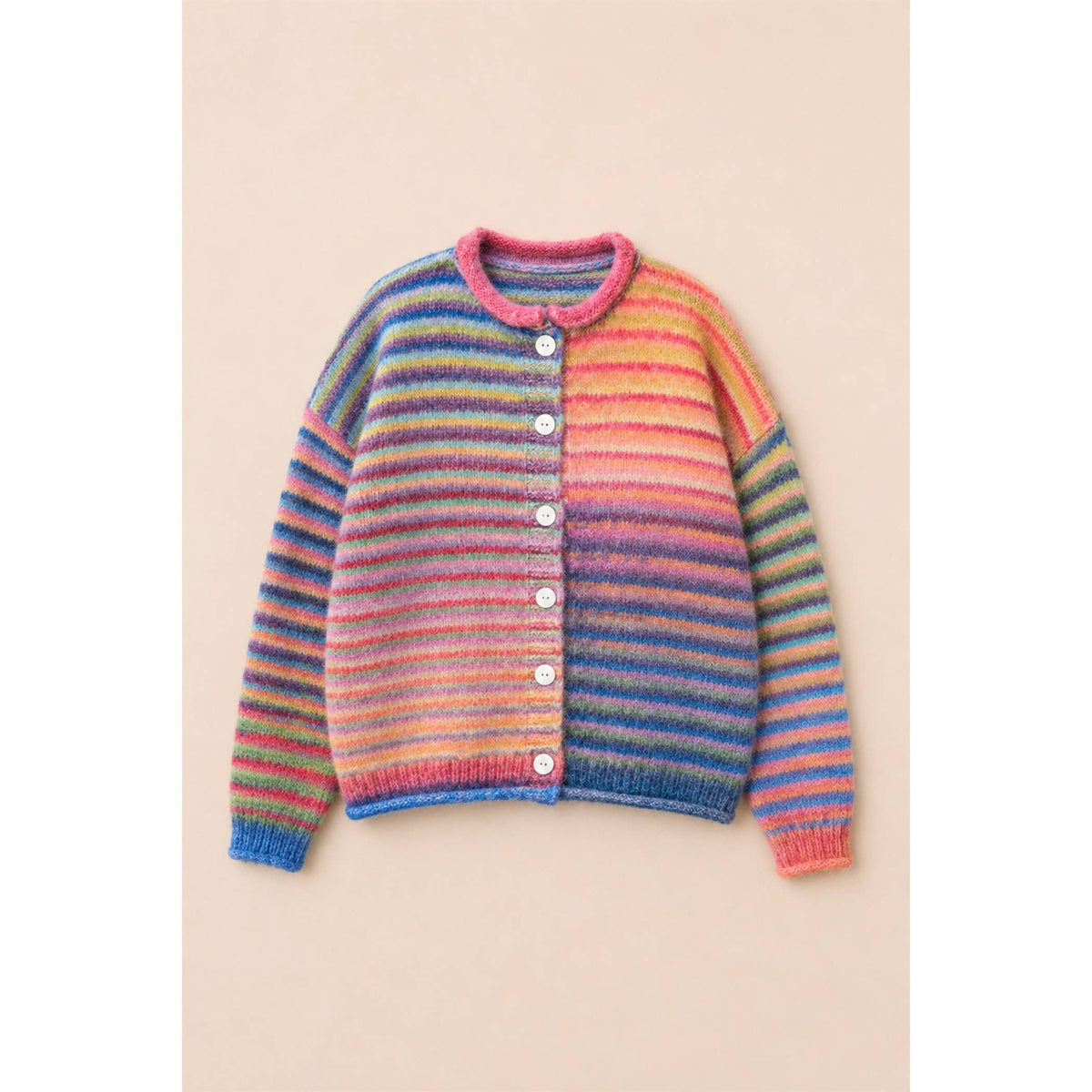 Multi color button up cardigan