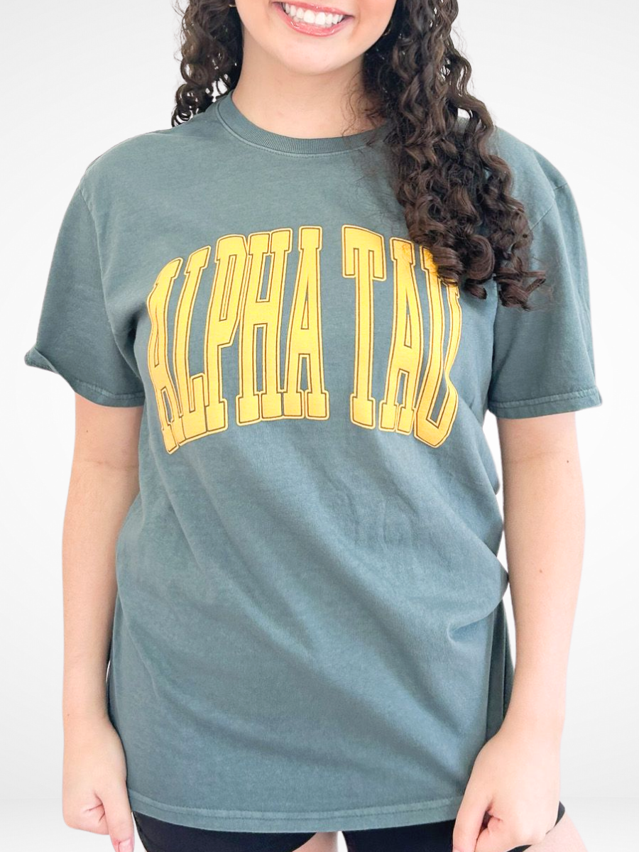 Sorority Varsity Arch Puff Tee