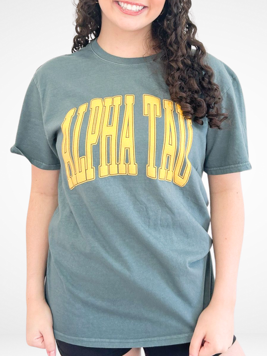 Sorority Varsity Arch Puff Tee
